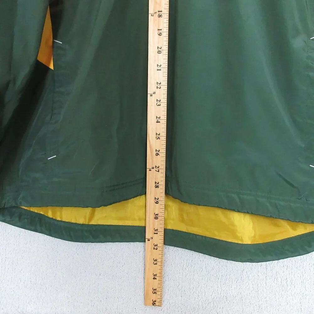 Reebok Jacket Mens XL Green Bay Packers Pullover Windbreaker Football